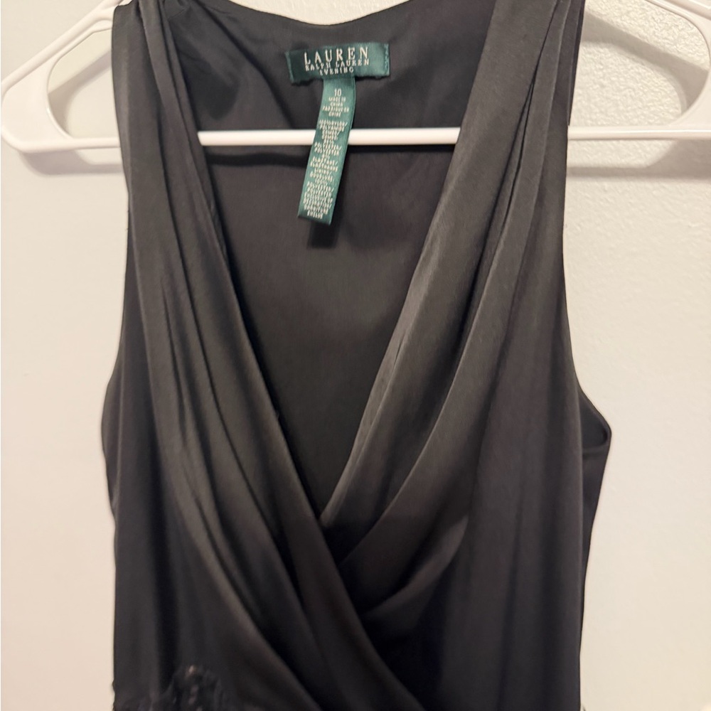 Lauren Ralph Lauren Charcoal Sleeveless Blouse